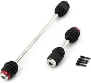Namolit Steel Center Driveshafts CVD 5151R with Dust Boots Replacement for Traxxas E-Maxx Emaxx 1/10 Remote Control Car Upgrades Parts (Black, 2 Pieces) Black Type 1