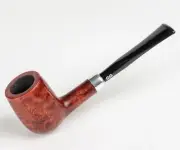 Briar Tobacco Smoking Pipe, Hand Carved, Billiard Shape, Army Mount, Mahogany