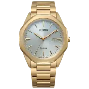 Citizen Eco-Drive Octagon Silver Dial Men Watch BM7492-57A