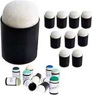 Finger Sponge Applicators - Ink Pad Storage Organizer, Sponges Art Craft Set | 10PCS Sponge Finger Applicators with Soft Foam Tips, Finger Painting Kit for Stamping, Inking, Drawing, Painting, Card Cr
