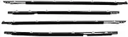 4PCS Car Window Glass Seals Compatible for Toyota Land Cruiser LC80 FZJ80 LX450 Window Seal Moulding Trim Weatherstrip Seal Belt Strips