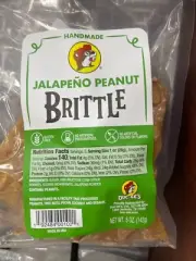 Buc-ee's Jalapeno Peanut Brittle. 5 OZ