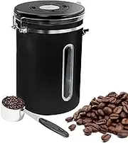 Coffee Holder,1.8L Multifunctional Cereal Containers with Measuring Scoop | Stainless Steel Kitchen Supplies, Portable Flour Jar for Home, Restaurants
