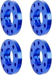 Wivplex Spacers 2pcs 15mm 2pcs 20mm Blue with Extended Bolts Car Flange Adapters, Forged Aluminum 5x120 Wheel Spacers Kit, for BMW, Shims Plate Car Wheel Spacers