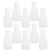 22pcs Empty Top Coat Bottle Nail Polish Jar Samples Jars 10ml Bottles with Brush