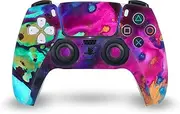 Official Mai Autumn Turquoise Wine Art Mix Vinyl Faceplate Sticker Gaming Skin Decal Cover Compatible with Sony PlayStation 5 PS5 DualSense Controller