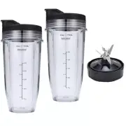 24oz Cups for Nutri Ninja BL480 Auto 7 Fins