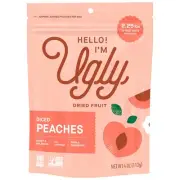 Hello I'm Ugly Dried and Sliced Peaches 3 oz (Pack of 12)