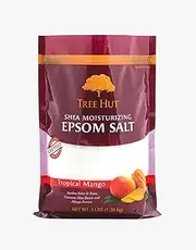 Tree Hut Shea Moisturizing Epsom Salt Tropical Mango, Ultra Hydrating Epsom for Nourishing Essential Body Care, 3 Pound (Pack of 1)