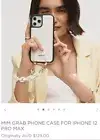 MIMCO Mim Grab Phone Case For Iphone 12 PRO MAX In White RRP $ 129. 95 ❤❤❤