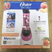NIB Oster My Blend Blend-N-Go Personal Blender Pink 20oz Stainless Steel Blade