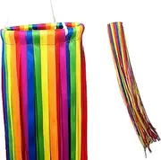 Madrona Brands Rainbow Ribbon Windsock | Durable Outdoor Hanging Decoration | Yard, Garden, Boat, Patio and More | 48-Inch