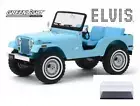 DIECAST CAR W/DISPLAY CASE JEEP CJ-5 ELVIS PRESLEY GREENLIGHT 19061 1/18 SCALE