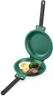 7.6In Double Side Pancake Pan, Non-Stick Flip Egg Frying Pan Omlette Maker Sk...