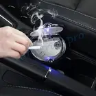 LED Auto Parts Steel Cover Ashtray Can Cup Holder Jar Ash Bin Fireproofing