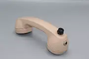 Circuit Bent Beige Lo Fi Telephone Microphone w/Filter Ctrl+ Mic Clip+Pop Filter
