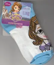Socks, Girls, Size 4-6, Sofia The First Design by Planet Sox, White, Brand New