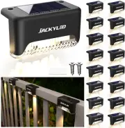 Paquete de 16 luces LED solares para exteriores, resistentes al agua