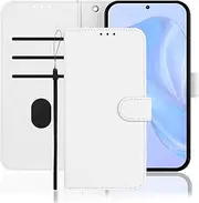 IMEIKONST for iPhone 13 Mini Wallet Case with Credit Card Holder, Premium PU Leather Flip Folio Book Phone Case Kickstand Shockproof TPU Inner Shell Cover for iPhone 13 Mini. White YBP1