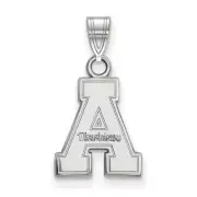 10k White Gold LogoArt Appalachian State University Small Pendant