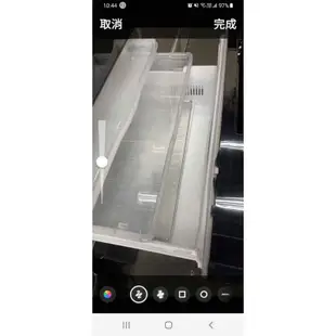 日本原裝～二手中古日立670公升6門鏡面琉璃黑變頻冰箱，自動製冰真空室，2013年，型號R-SF8800D，保固3個月