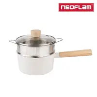 在飛比找momo購物網優惠-【NEOFLAM】韓國製FIKA系列鑄造單柄湯鍋16CM+不