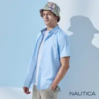 在飛比找momo購物網優惠-【NAUTICA】男裝 吸濕排汗簡約短袖襯衫(藍色)