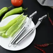 1PC Pepper Corer Remover Slicer Cut Stainless Steel Tomato Fruit Kitchen Gadgets