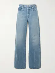 [FRAME] FRAME - The Loose Low-rise Wide-leg Jeans - Dark denim - 30 30 Blue