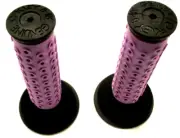 OAKLEY GRIPS B-1B NEW RARE BLACK W PURPLE SLEEVES & BLACK DONUTS BMX 2010 BIKE