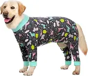 Miaododo Surgery Recovery Suit Female Male for Dogs After Surgery Medium Large Dogs Onesie,Lightweight Dog Recovery Suit for Shedding Prevent Licking Surgical Wound,Dog Pajamas Pjs,Full Belly