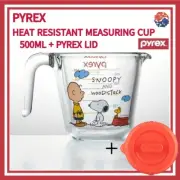 PYREX x PEANUTS SNOOPY Measuring Cup 500ml(16.9oz)+ Pyrex lid set/Charlie Brown