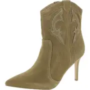 Nine West Womens Flows Suede Pull-on Pointed toe Ankle Boots Shoes BHFO 7052