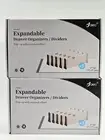 MW JONYJ Drawer Dividers Organizer 10 Pack Adjustable Separators 4"H Expandable