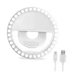 Selfie Ring Light, Rechargeable Portable Clip-on Selfie Fill Light with 36