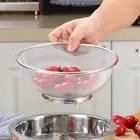 Rice Washing Mesh Colander Stainless Steel Fruit Sink Colander Cooking Tools