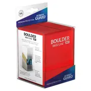 Ultimate Guard Boulder Deck Case 100+ Standard Size Ruby Deck Box