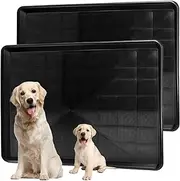 Acshio 2 Pack Dog Crate Tray, ChewProof Replacement Pan for Dog Crate, 35.4" L x 23.6" W Large Plastic Bottom Pan Liner Drip Trays Pan for Pet Crates Kennels