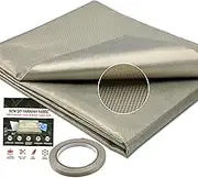 Faraday Fabric 43.3"x98" Faraday Cloth with 0.6''W Faraday Tape for DIY Faraday Cage,Military Grade Blocking Cloth for WiFi,Cell,Bluetooth,RFID,EMP Protection