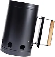 BBQ Accessories Charcoal Starter Fire Starter Grilling for BBQ Charcoal Grill Briquette Coal Fire Starter Chimney for Grills Outdoor Cooking Charcoal Can Accessories (Black)