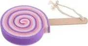 SUPVOX Creative Bath Toy Sponge Brush Lollipop Shape Soft Bathing Sponge Gentle Safe Body Wash Sponge Fun Cute Bath Accessory for Kids Boys Girls