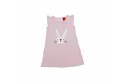 Girls PJs Size 3-7 Pink Bunny Short Sleeve Nightie Pyjamas (2229) [Size: 4]