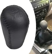 Hacreyatu Leather Gear Shift Knob for Toyota Hilux Mk6 MK7 Sr5 Vigo Revo Pickup Fortuner (5 Speed)