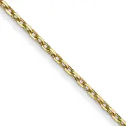 18 Inch 10K .8mm D/C Cable With Spring Ring Clasp Chain