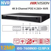Hikvision iDS-7608NXI-I2/8P/X 4K 8CH 2SATA H.265 PoE NVR Network Video Recorder