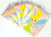 5 Pack Pink Tinkerbell Disney Spiral Notebook Memo Pads For School Work