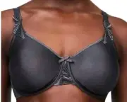 Chantelle Hedona Minimizer Non-Padded Bra Size 42C Dark Grey C20310 *B10