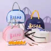 Oxford Cloth Lunch Bag Aluminum Foil Lining Casual Handbag Women Men