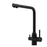 WELS Matt Black 3 Ways Kitchen Mixer Tap Pure Water Sink Faucet 360 Swivel Spout