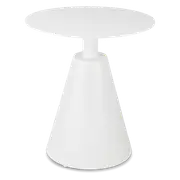 Ravello Side Table in Arctic White Aluminium